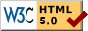 Logo W3C HTML5 certified